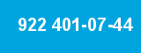 922 401-07-44